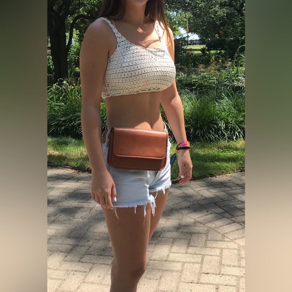 UO Beach Front Crochet Cropped Cami